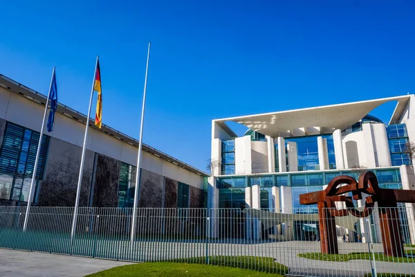 Berlim Alemanha Março 2015 Bundeskanzleramt Chancelaria Federal Alemã Sede Escritório — Fotografia de Stock