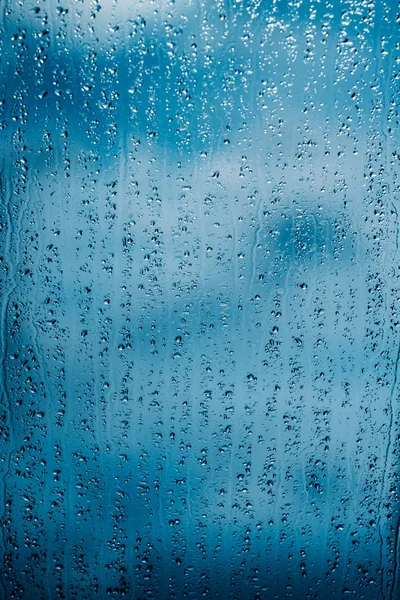 Regen Auf Glas Regentropfen Auf Fenster — Stockfoto