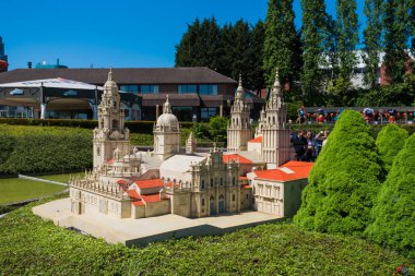 Brussels, Belçika - 05 Mayıs 2018: Mini Europe şehir Brüksel, Belçika