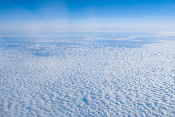 Nuages Provenant Fenêtre Avion — Photo