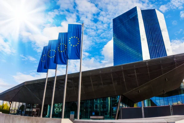 Frankfurt Germany September 2015 New Headquarters European Central Bank — Stock Photo, Image