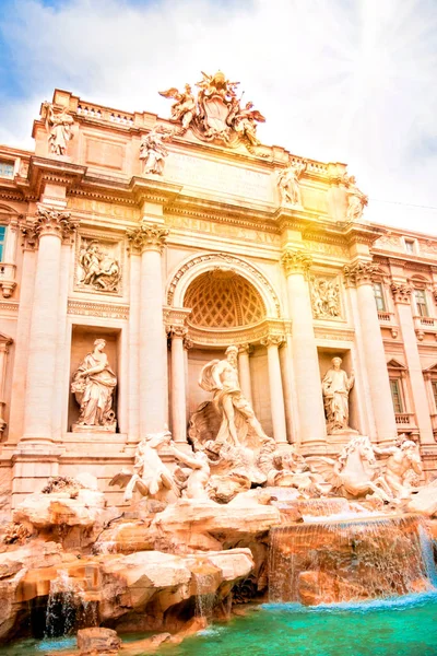 Fontanna Trevi Rzymie Włochy — Zdjęcie stockowe