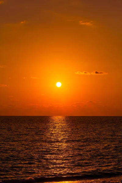 Pôr Sol Mar Negro Sochi — Fotografia de Stock