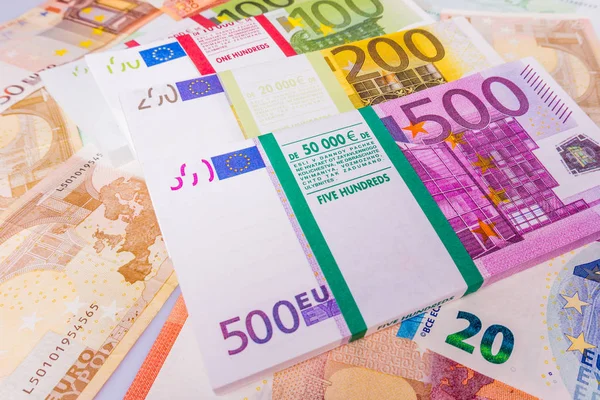 Billete Euros Como Fondo —  Fotos de Stock
