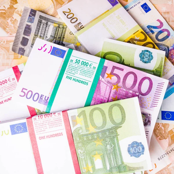Χρήματα Ευρώ Ευρώ Μετρητά — Φωτογραφία Αρχείου