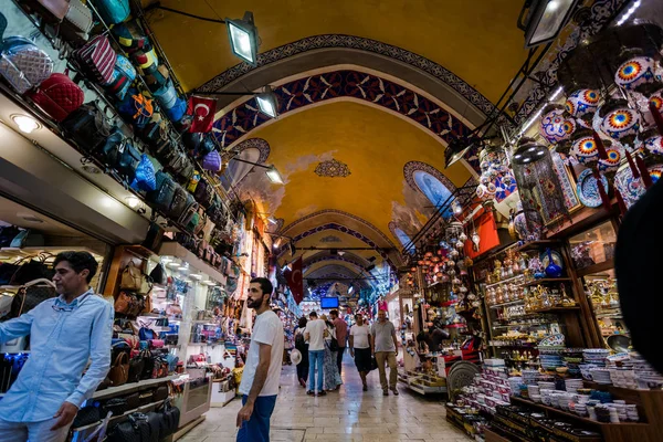 Istanbul Turquia Julho 2017 Grande Bazar Istambul Turquia Dos Maiores — Fotografia de Stock