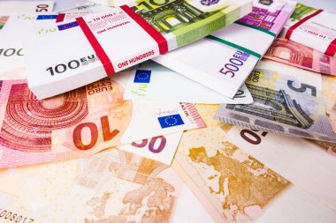 Euro Money. euro cash background.  clipart