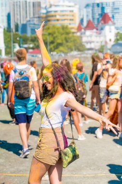 Sochi, Rusya - 07 Temmuz 2018: Sochi renk Fest. Rusya. renk yaz festivali