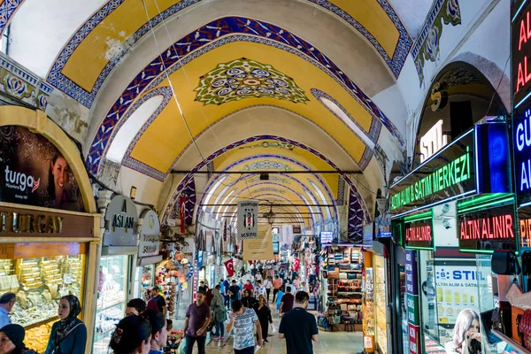 Istanbul Turkey July 2017 Grand Bazaar Istanbul Turkey One Largest — Stock Photo, Image