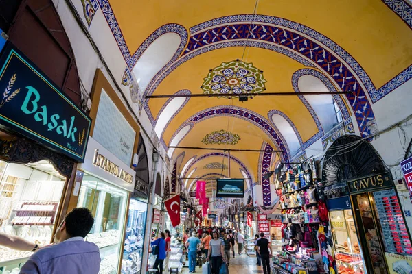 Istanbul Turquia Julho 2017 Grande Bazar Istambul Turquia Dos Maiores — Fotografia de Stock