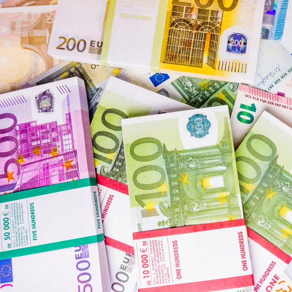 Банкнота Євро Фон Стокове Фото