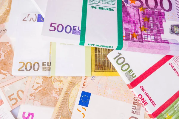 Nota Euro Como Fundo — Fotografia de Stock