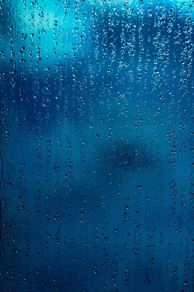 Wassertropfen Auf Fensterglas — Stockfoto