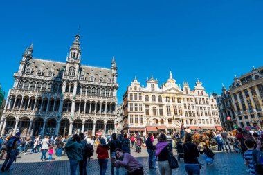 Brussels, Belçika - 05 Mayıs 2018: Grand place, Brussels, Belçika