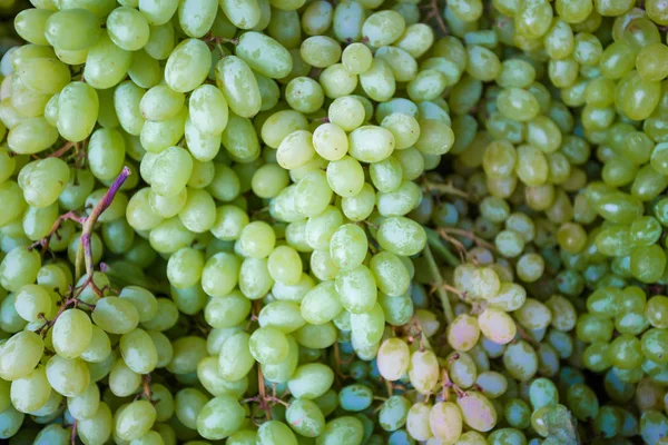 Druiven Markt Verse Druiven Van Groene Paarse Druiven — Stockfoto