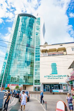  Soçi, Rusya - 01 Eylül 2018: ticaret ve iş merkezi İskenderiye Sochi