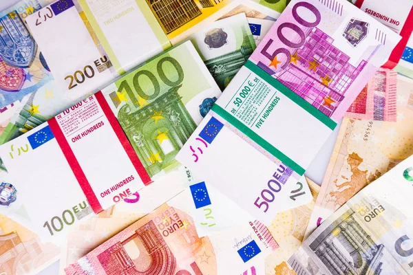 Dinero Euros Fondo Caja Euros — Foto de Stock