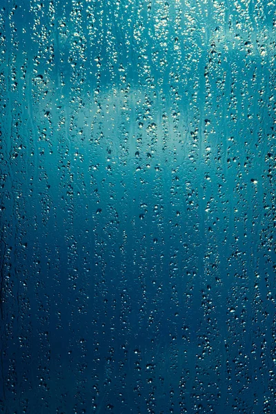 Wassertropfen Auf Fensterglas — Stockfoto