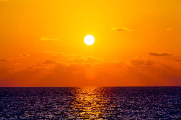 Pôr Sol Mar Negro Sochi — Fotografia de Stock