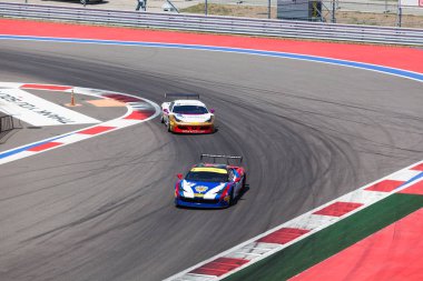 SOCHI, RUSSIA - 31 Temmuz 2016: Sochi Autodrome 'da ön eleme yarışları. İnanılmaz Sochi Şehir Yarış Gösterisi