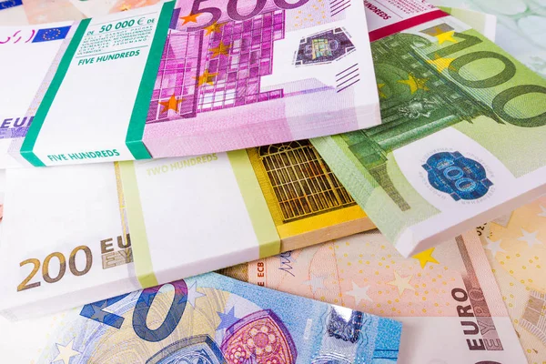 Euro Biljet Als Achtergrond — Stockfoto