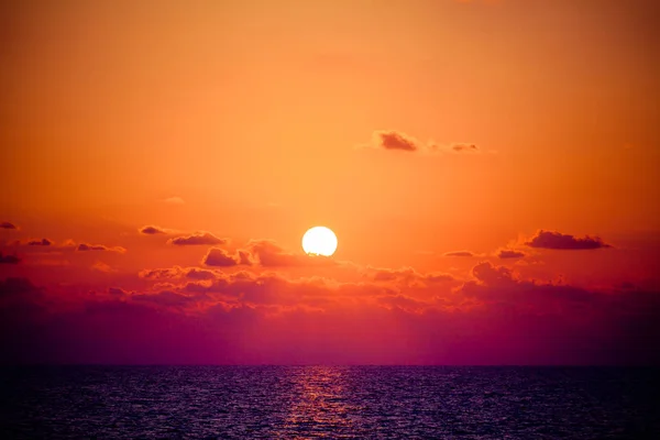 Belo Céu Com Mar Pôr Sol — Fotografia de Stock