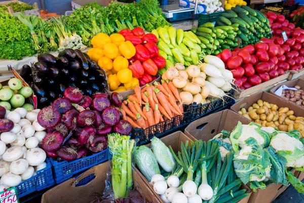 Taze Organik Sebze Çiftçi Market — Stok fotoğraf