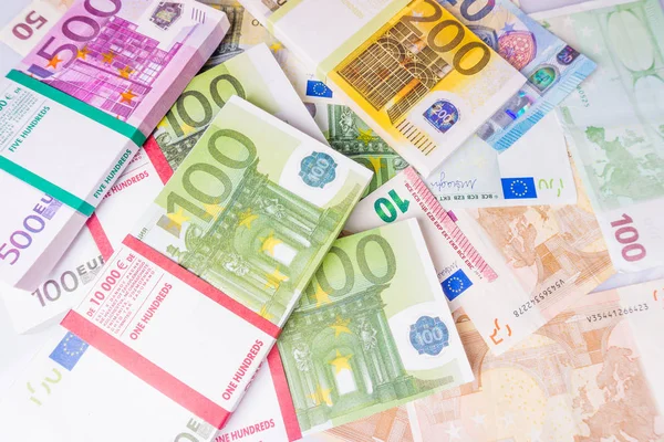 Dinero Euros Fondo Caja Euros — Foto de Stock