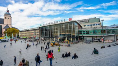 Köln, Almanya - 07 Kasım 2018: Köln Merkez İstasyonu, Almanya, Europe