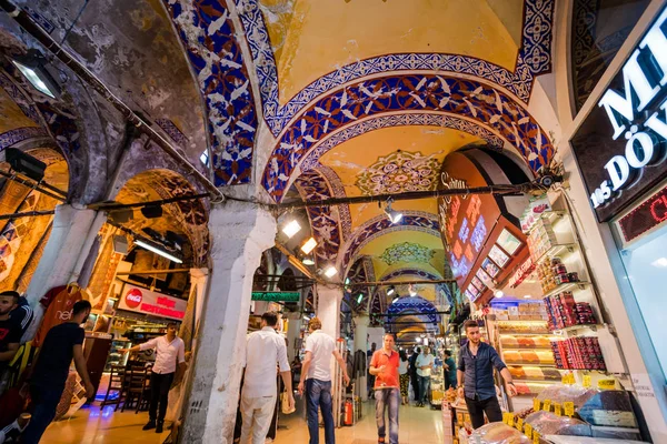 Istanbul Turquia Julho 2017 Grande Bazar Istambul Turquia Dos Maiores — Fotografia de Stock