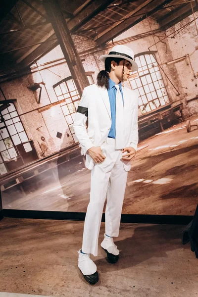Amsterdã Holanda Setembro 2017 Figura Cera Michael Jackson Museu Madame — Fotografia de Stock