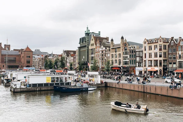 Amsterdam Nederländerna September 2017 Panorama Över Staden Dagen — Stockfoto