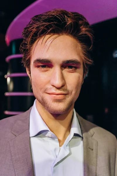 Amsterdã Holanda Setembro 2017 Figura Cera Robert Pattinson Museu Madame — Fotografia de Stock