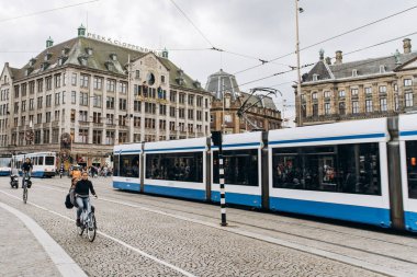 Amsterdam, Hollanda - 5 Eylül 2017: Royal Palace Amsterdam Merkez içinde