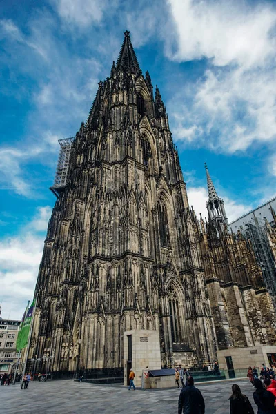 Cologne Germany November 2018 Tourists Walk Cologne Cathedral November 2018 — Stock Photo, Image