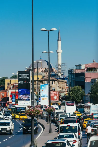 Istanbul Turquia Julho 2017 Engarrafamento Centro Histórico Istambul — Fotografia de Stock
