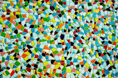 Renkli mozaik. Seramik karo doku