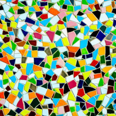 Renkli mozaik. Seramik karo doku