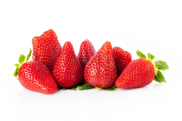 Ripe Strawberry Isolated White Background — Stock Photo, Image