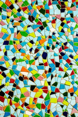Renkli mozaik. Seramik karo doku