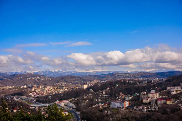 Panorama Miasta Soczi Rosja — Zdjęcie stockowe