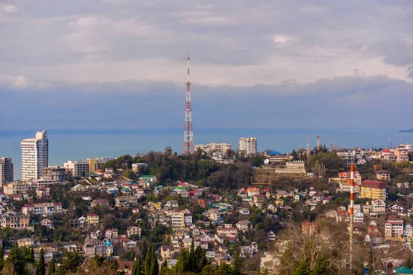 Panorama Ciudad Sochi Rusia — Foto de Stock