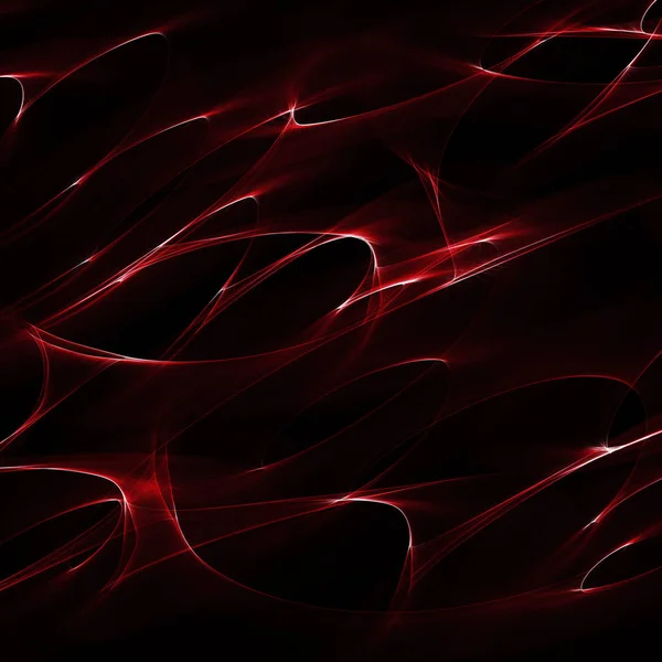 Elemento Diseño Onda Roja Sobre Fondo Oscuro — Foto de Stock