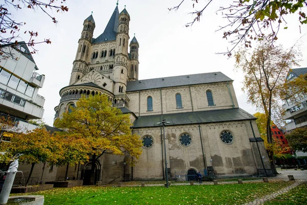 Church Great Martin Romanesque Catholic Church Cologne Germany — Stock Photo, Image