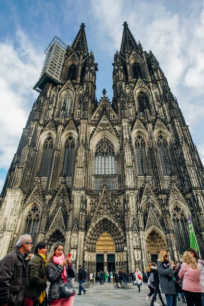 Köln Deutschland November 2018 Touristen Spazieren November 2018 Unter Dem — Stockfoto