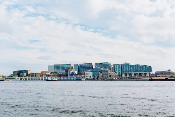 Panorámás kilátás nyílik a hajó Amszterdam — Stock Fotó