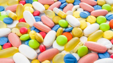 yığın uyuşturucu hap diferent tablet mix