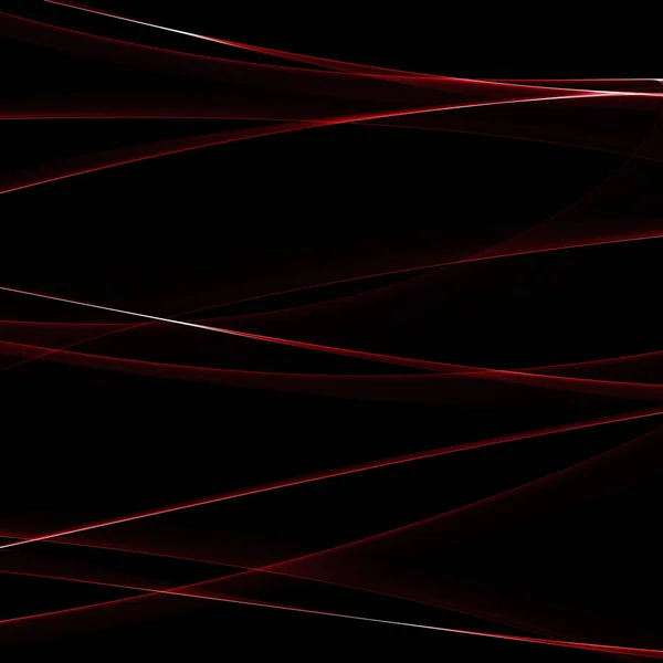 黑暗背景上的红波设计元素 — 图库照片