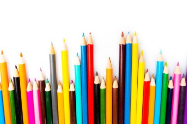 izole kesintisiz renkli kalemler