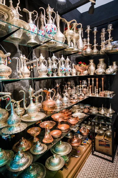 Loja de souvenirs Grand Bazaar em Istambul, Turquia — Fotografia de Stock